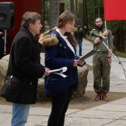 Powiększ zdjęcie Przemówienie Martyny Panek skierowane do rosyjskiej młodzieży