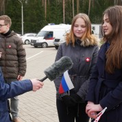 Powiększ zdjęcie Wywiad dla rosyjskiej telewizji