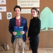 Grand Prix w konkursie recytatorskim "Poznańskie Dziewiątki" dla Stanisława Barełkowskiego z klasy IIg