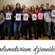 Zaproszenie na dyplomatorium dziennikarskie klasy III F